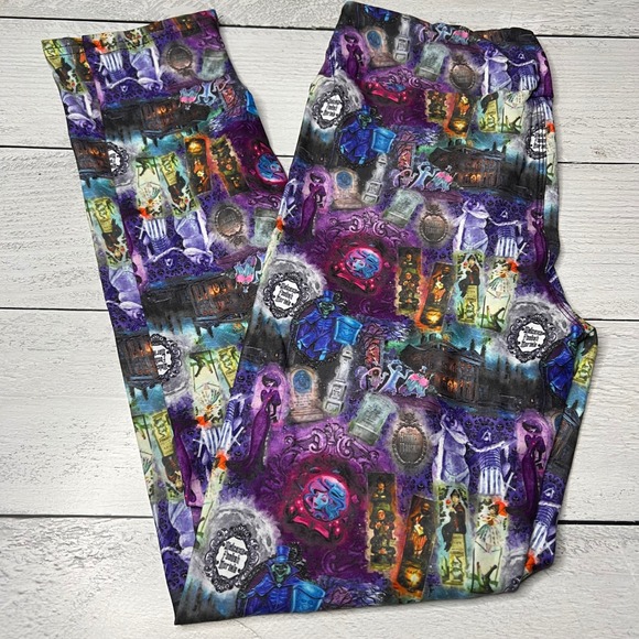 Leggings Bundle Lot 8 Pairs Fun Prints Galaxy Steampunk Holiday Characters - Picture 3 of 12